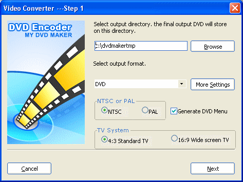 Screenshot - Setup parameters