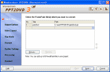 PPT2DVD - Main interface