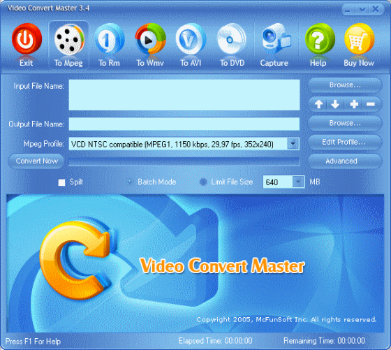 Video Convert Master - Main interface