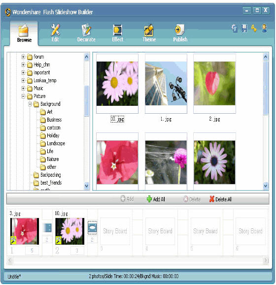 Wondershare Flash SlideShow Builder