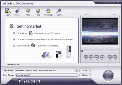 All DVD to iPod Converter - screenshot