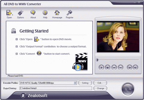 All DVD to WMV Converter - screenshot