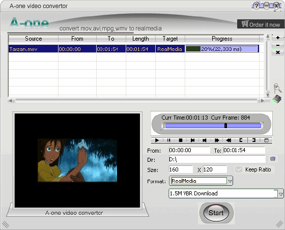 Convert video - A-one Video Convertor screenshots