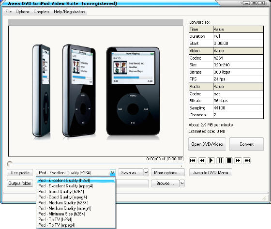 Avex DVD to iPod Video Suite