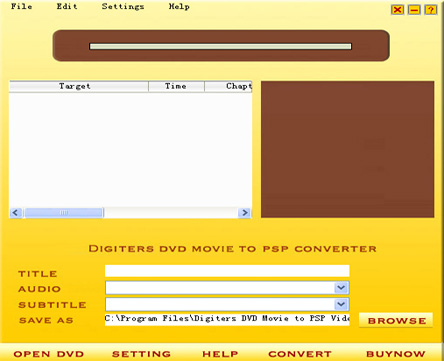 Digiters DVD to PSP Converter - screenshot