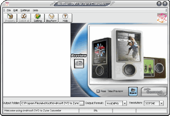 dvdXsoft DVD to Zune Converter