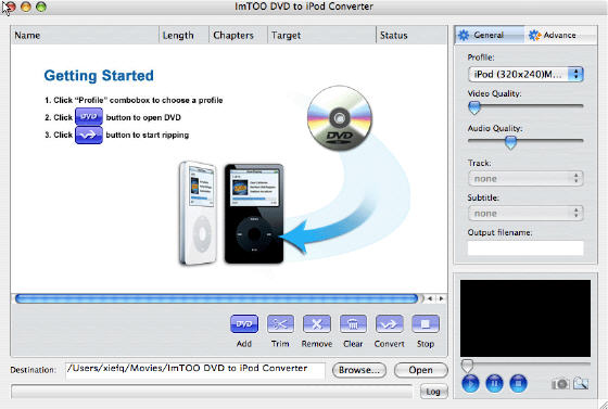 Imtoo DVD to iPod Converter for MAC