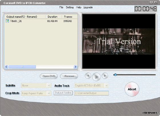 convert DVD, IFO, VOB and MPEG to iPod