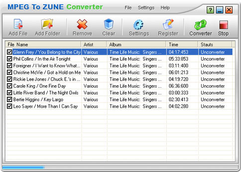 MPEG To ZUNE Converter