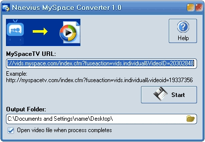 Naevius MySpace Video Converter
