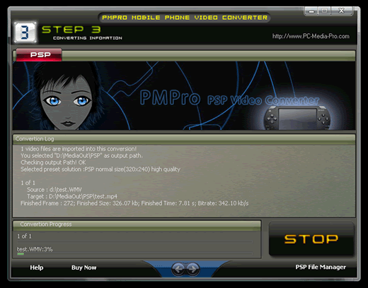 PMPro Flash to PSP Converter
