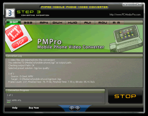 PMPro Mobile Phone Video Converter