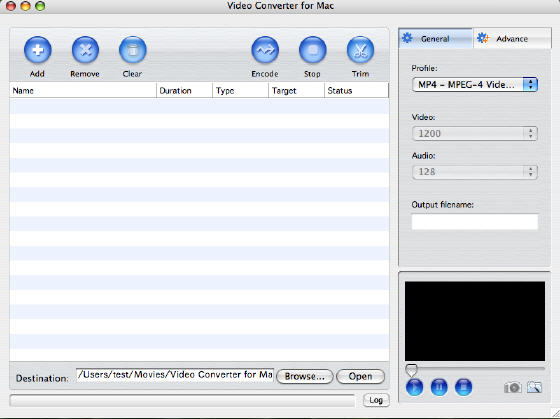 4Media Video Converter for Mac - Main window