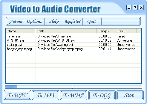 Video to Audio Converter