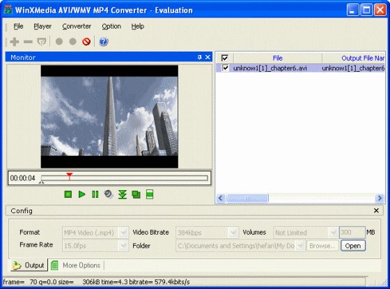 WinXMedia AVI/WMV MP4 Converter