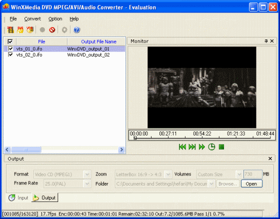 WinXMedia DVD MPEG/AVI/Audio Converter