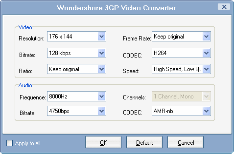 Wondershare 3GP Video Converter 