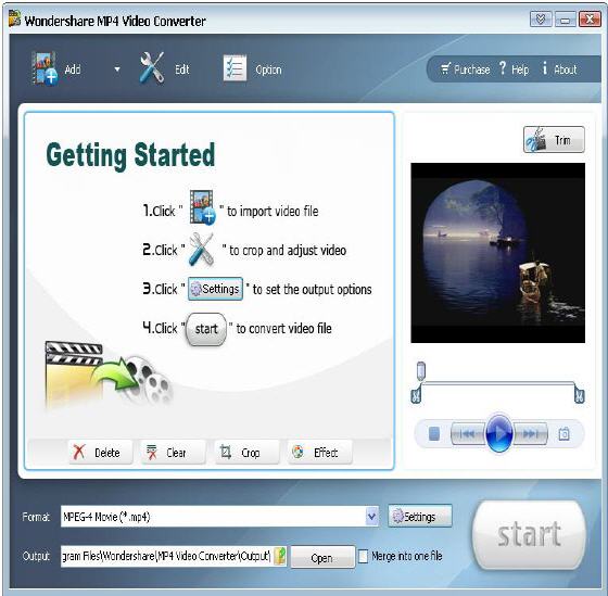 Wondershare MP4 Video Converter