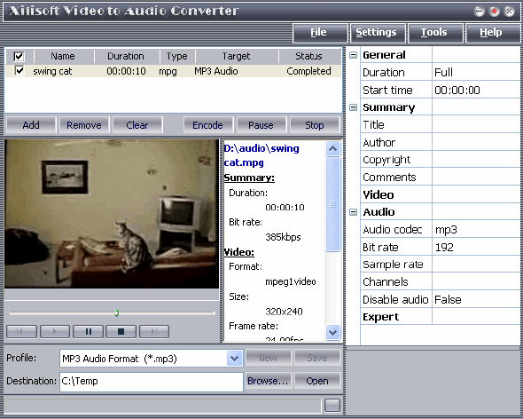 Xilisoft Video to Audio Converter