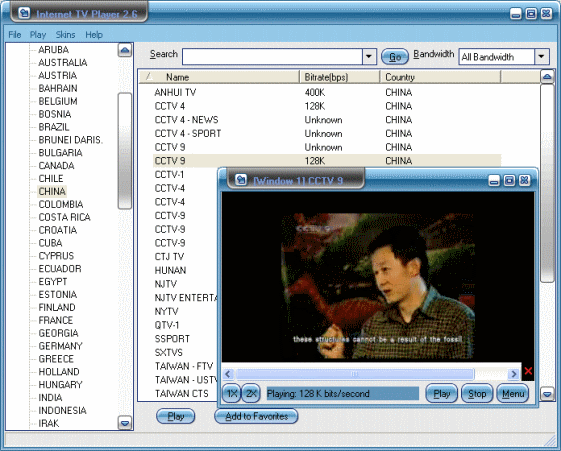 Internet TV Player