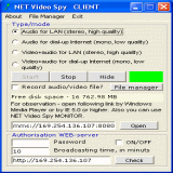 Main window of NET Video Spy