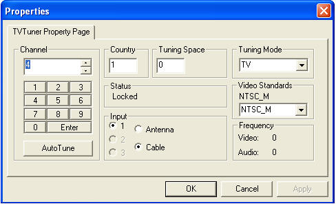 capture video from TV tuner