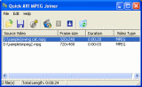 The Screenshot of Quick AVI MPEG Joiner