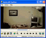 The Screenshot of Quick AVI Splitter