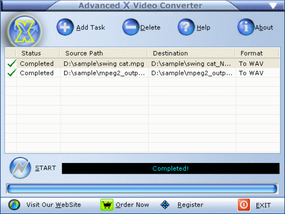 The Screenshot of Advanced X Video converter