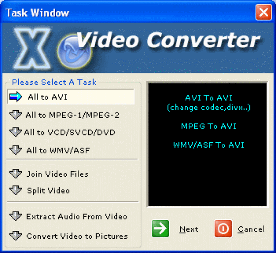 The Screenshot of Advanced X Video converter