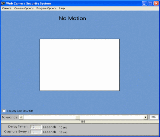 The Screenshot of Web Camera Security System