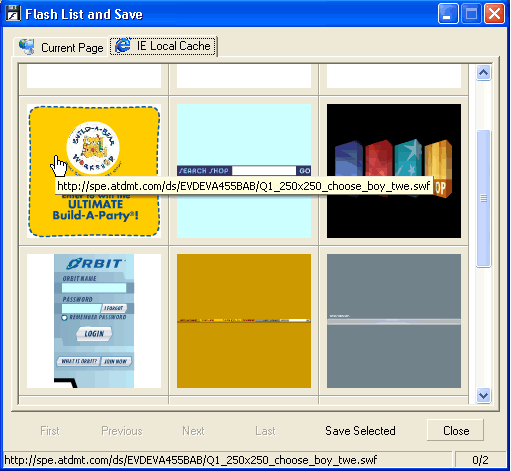 Screenshot - Flash list windows is showing