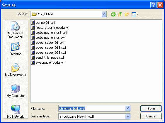 Screenshot - Save files