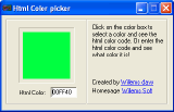 Main window - Html Color Picker