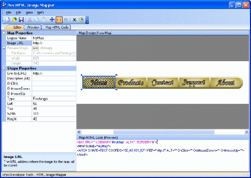 Create HTML image maps - Pos HTML Image Mapper