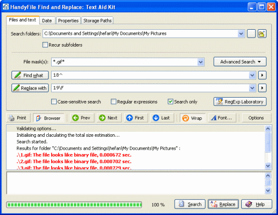 HandyFile Find and Replace: Text Aid Kit