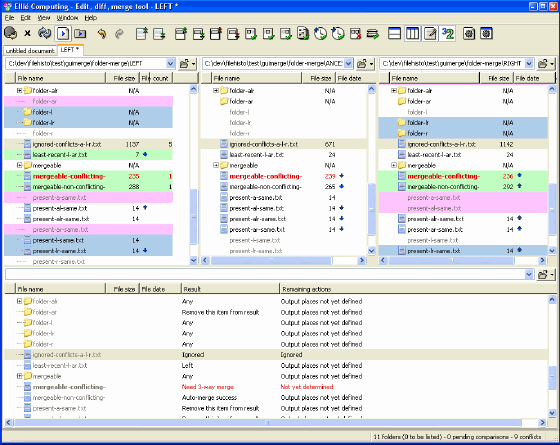 Screenshot of ECMerge Pro