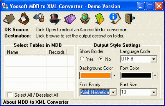 YeoSoft MDB to XML Converter