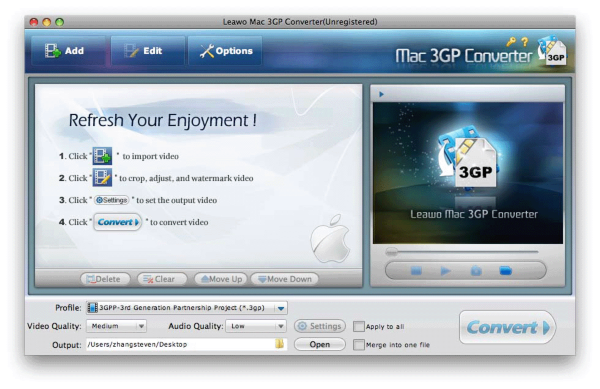 Leawo 3GP Converter For Mac