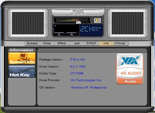 VIA Vinyl HD Audio Codecs