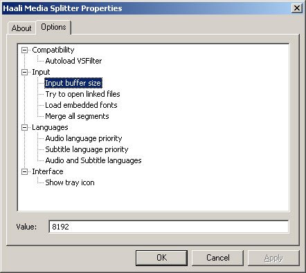 haali media splitter windows media player