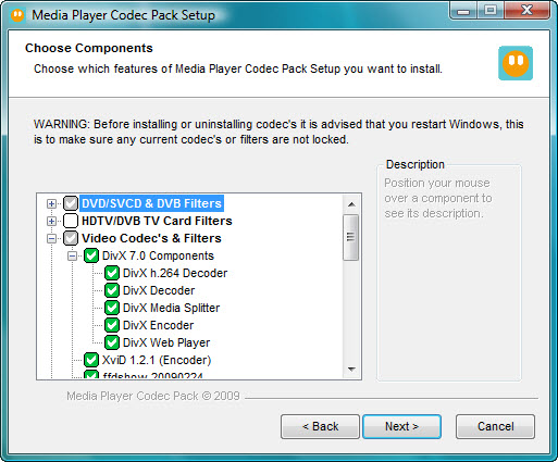 Media Player Codec Pack  