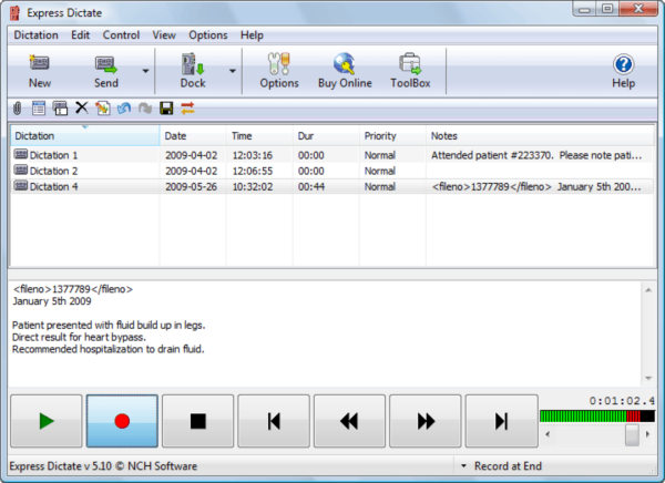 Express Dictate Digital Dictation Software