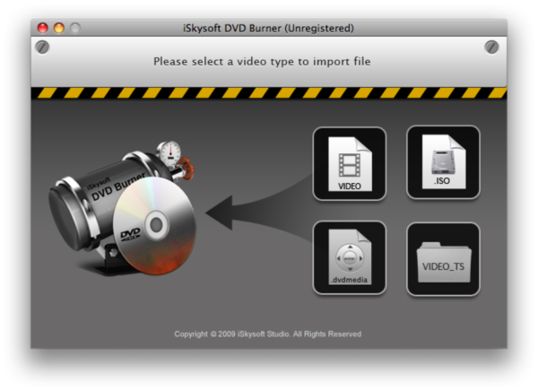 iSkysoft DVD Burner for Mac