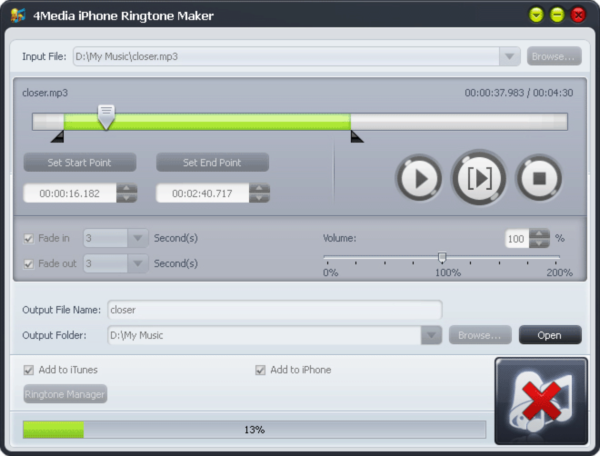 4Media iPhone Ringtone Maker