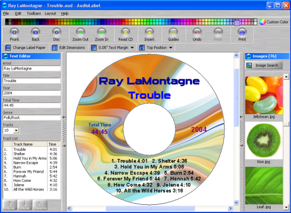AudioLabel CD/DVD Labeler