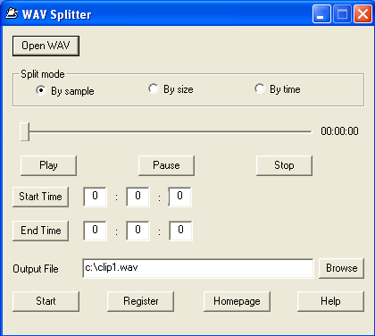 WAV Splitter(WAV Cutter)
