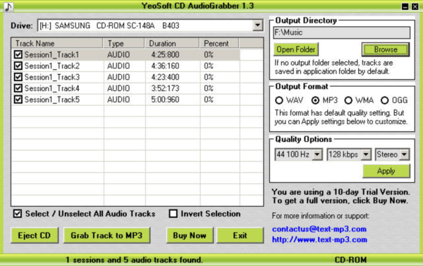 Yeosoft CD AudioGrabber