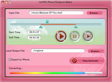 ImTOO iPhone Ringtone Maker for Mac