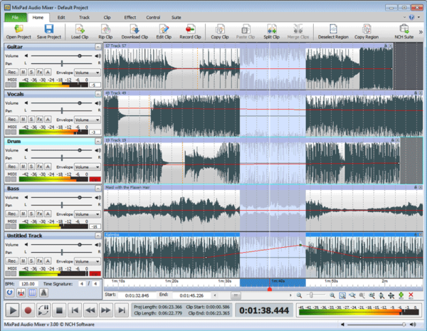 MixPad Pro Multitrack Audio Mixer
